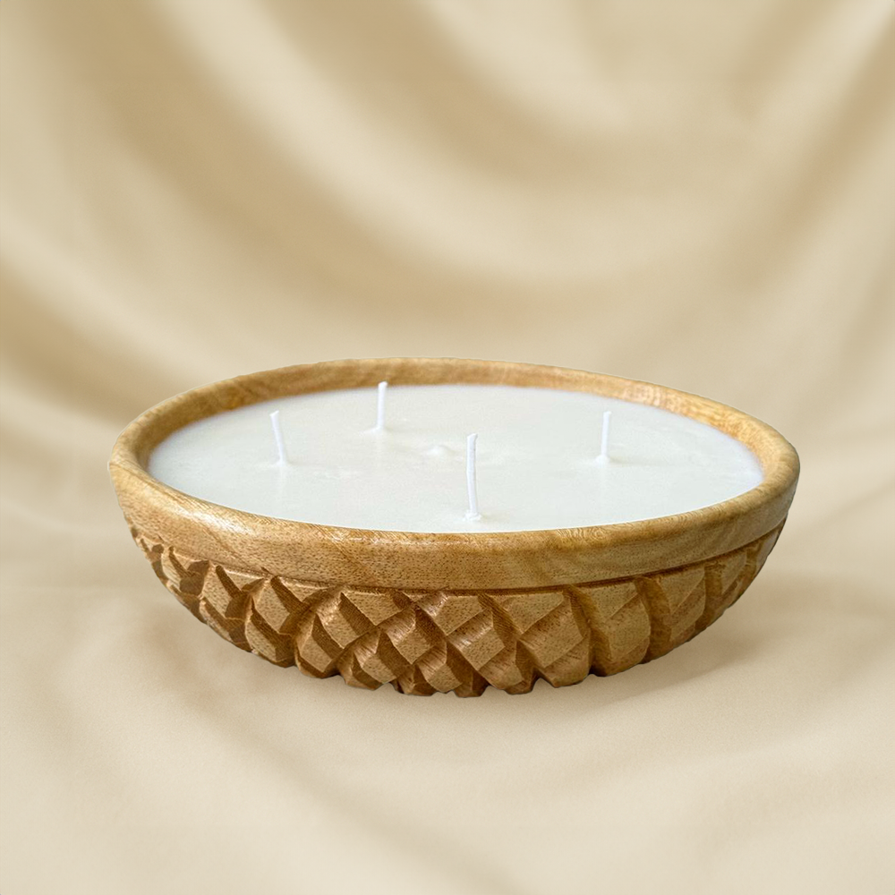 Bowl scented candle (3 wicks, 20 cm diameter)