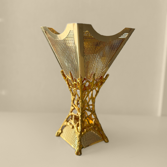 Metal Incense Burner with square Base