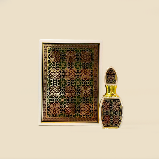 Glass Bottle Decorated with Metal