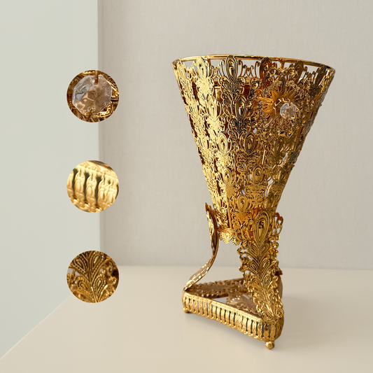 Metal Incense Burner with Triangular Base