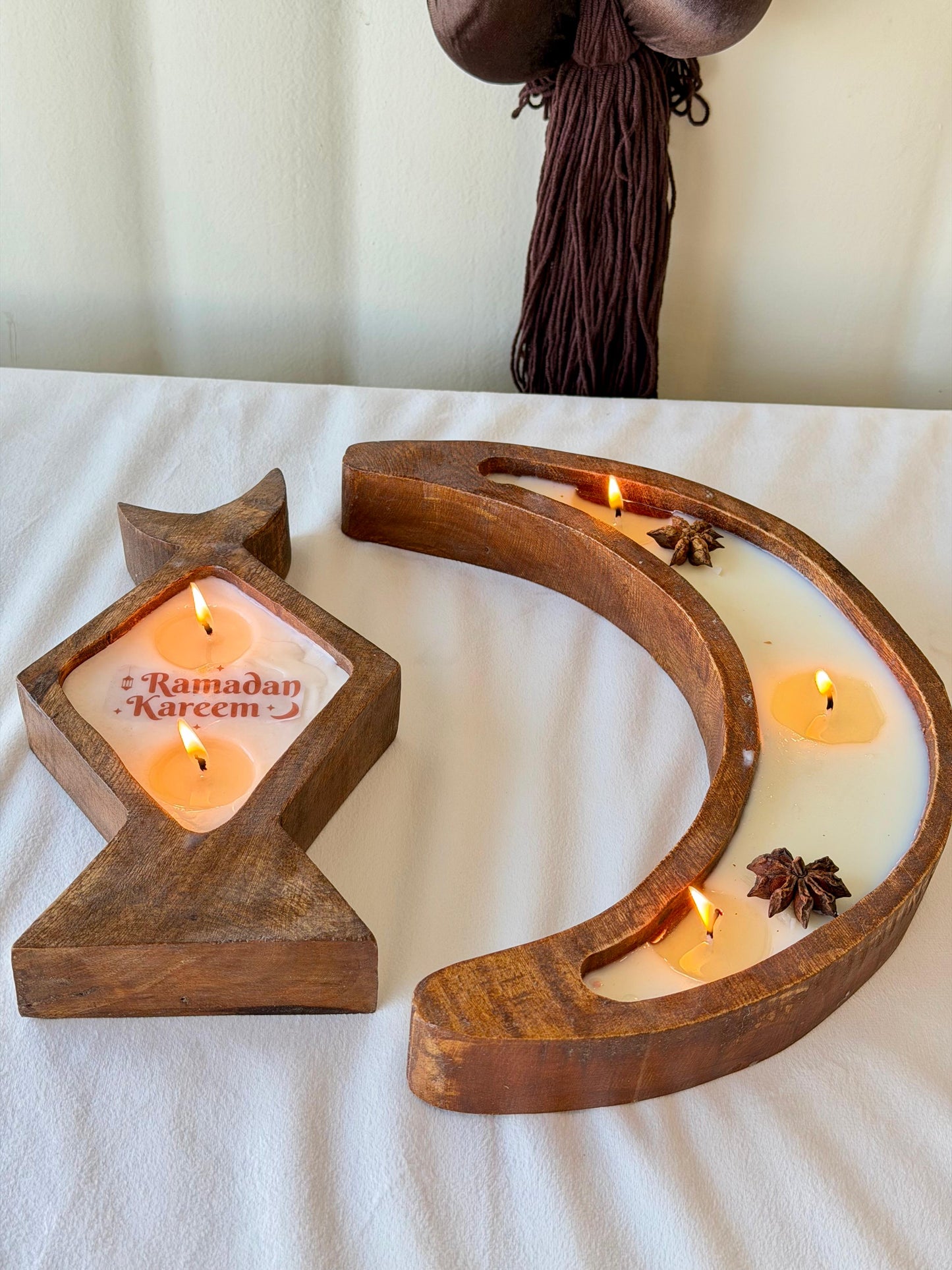 شمعة خشبية معطرة