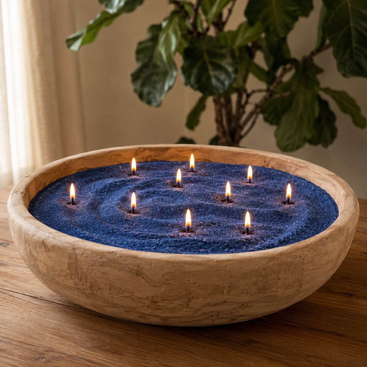 Colored Sand Wax Candle