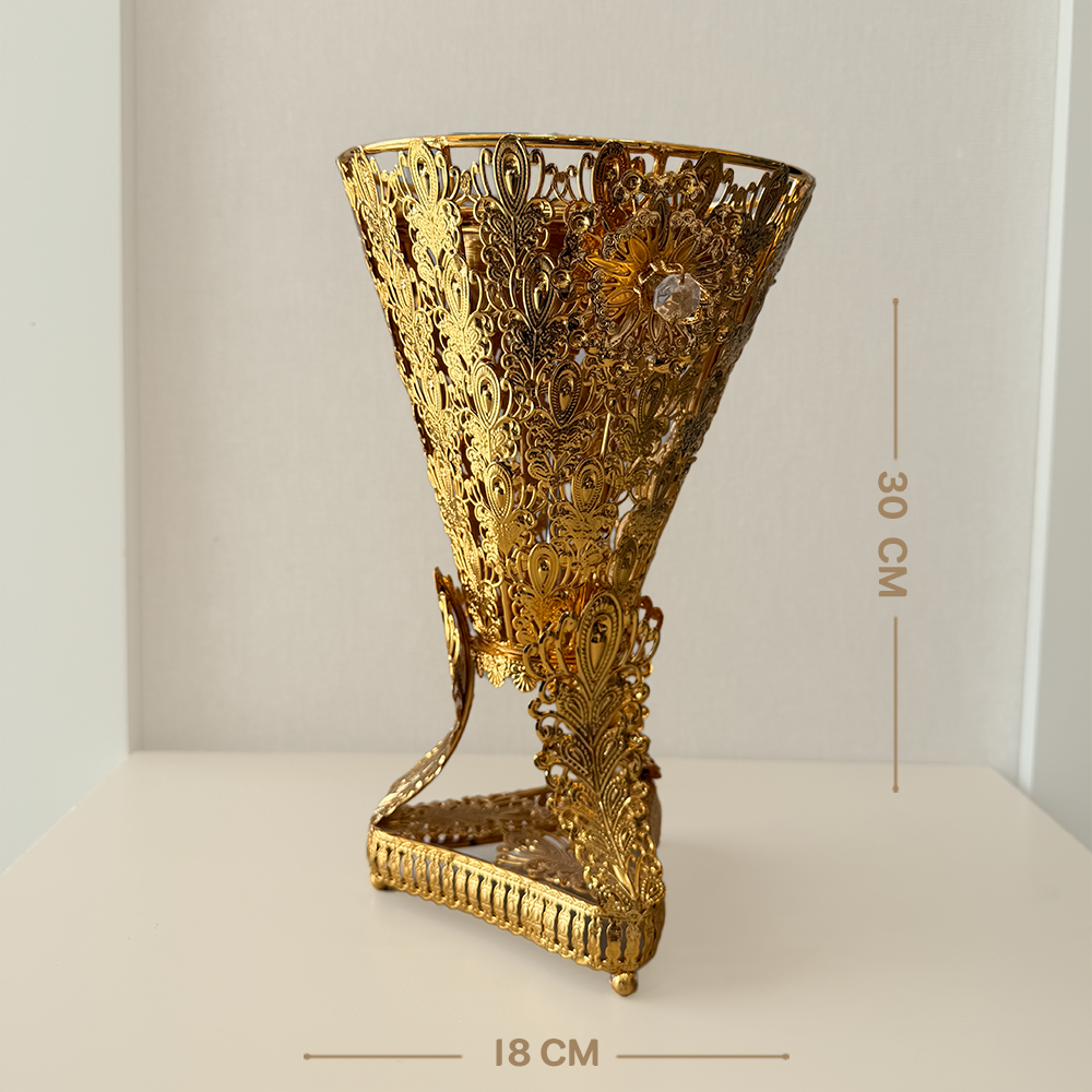 Metal Incense Burner with Triangular Base