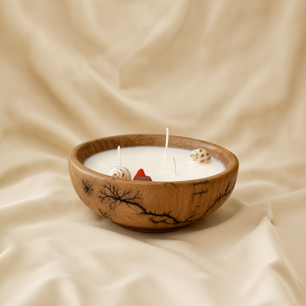 Bowl scented candle (3 wicks, 15 cm diameter)