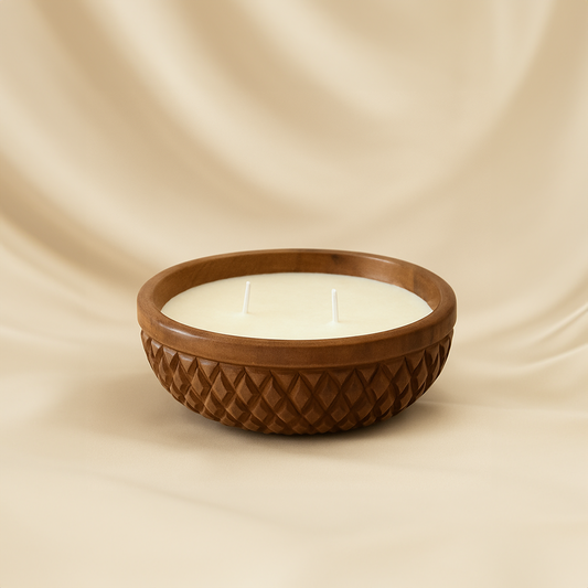 Bowl scented candle (3 wicks, 15 cm diameter)