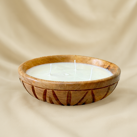 Bowl scented candle (3 wicks, 20 cm diameter)