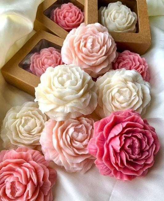 Peony Flower Candle