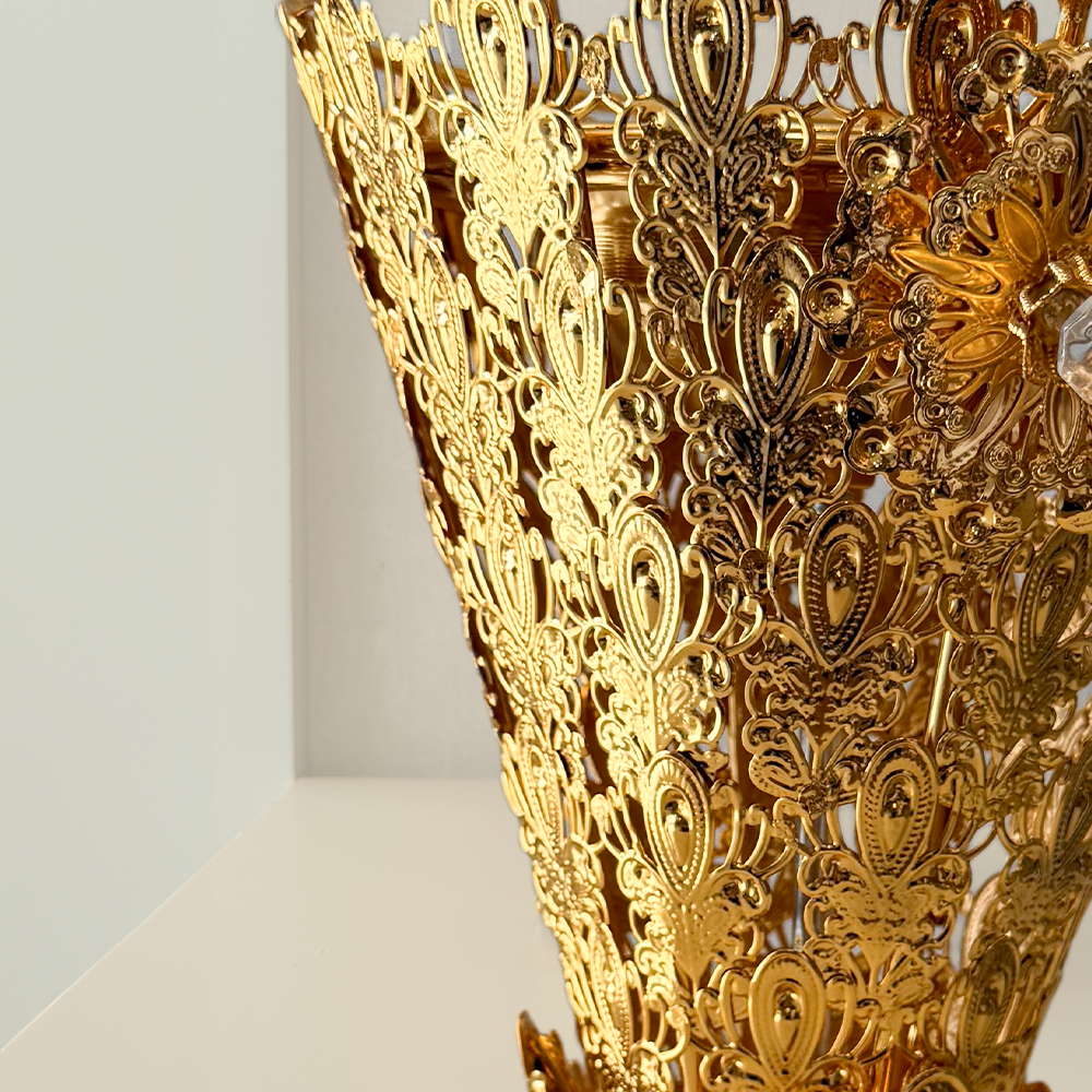 Metal Incense Burner with Triangular Base