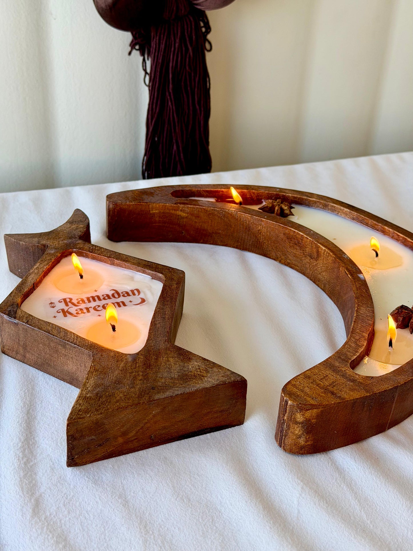 شمعة خشبية معطرة