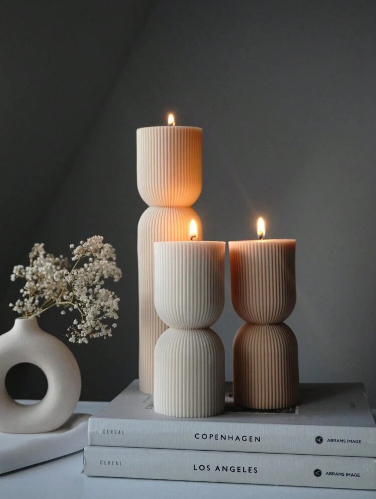 Decorative pillar candles