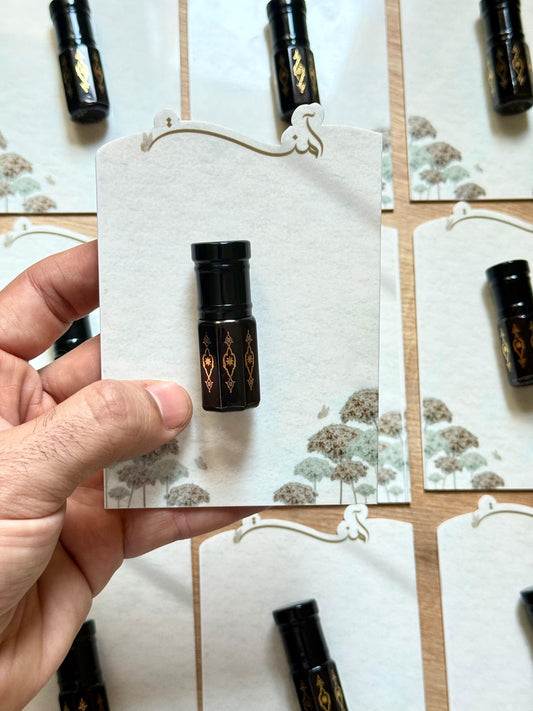 Acrylic Perfume Favor Card