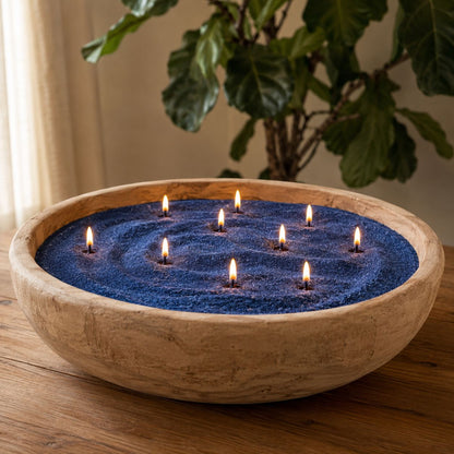 Colored Sand Wax Candle