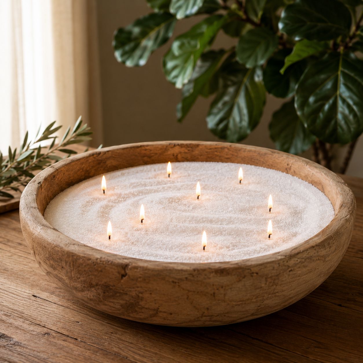 Colored Sand Wax Candle
