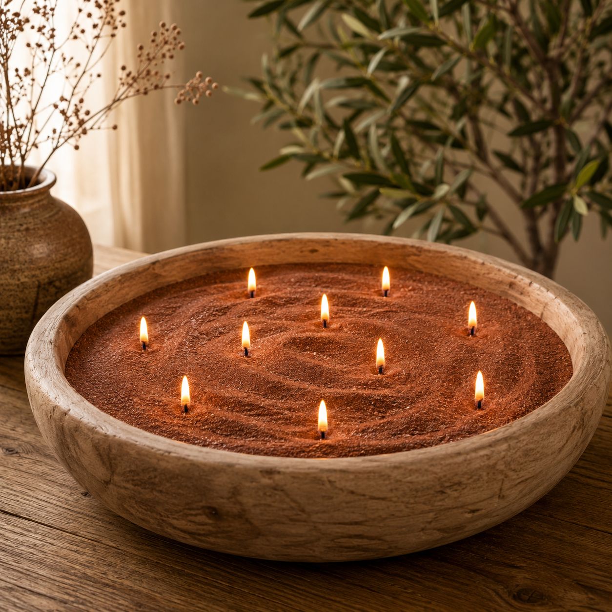 Colored Sand Wax Candle