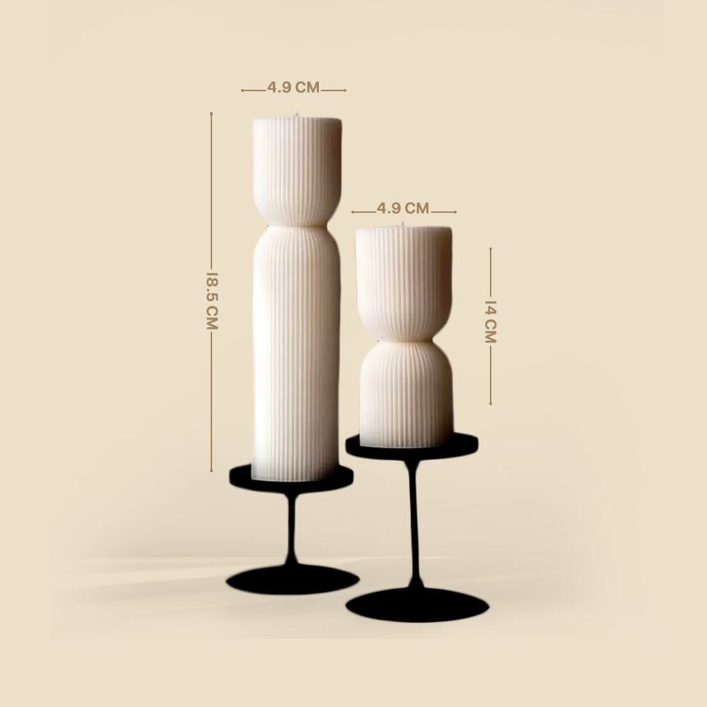 Decorative pillar candles