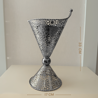 Metal Incense Burner with Round Base