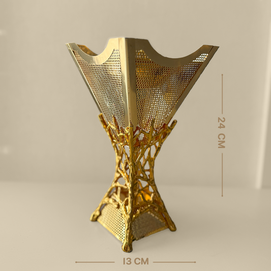 Metal Incense Burner with square Base