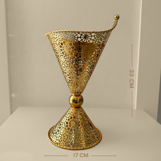 Metal Incense Burner with Round Base
