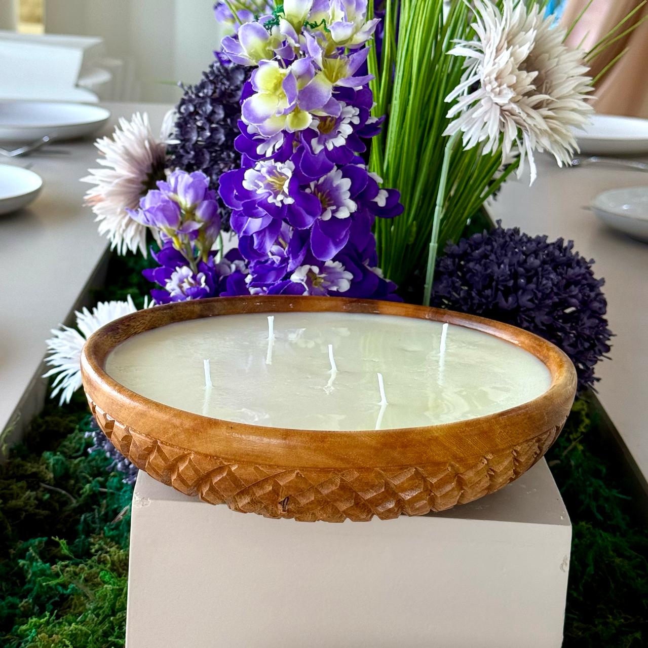 Reception scented candle