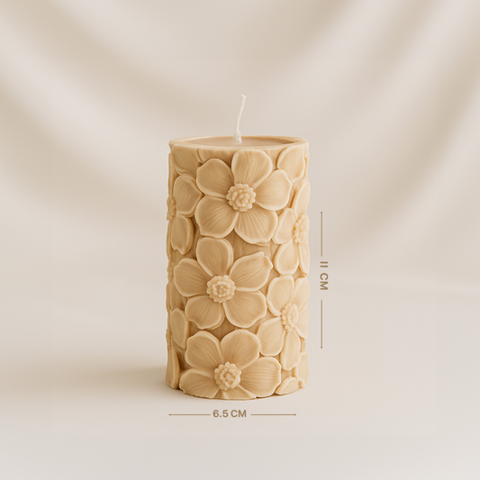Long Flower Candle