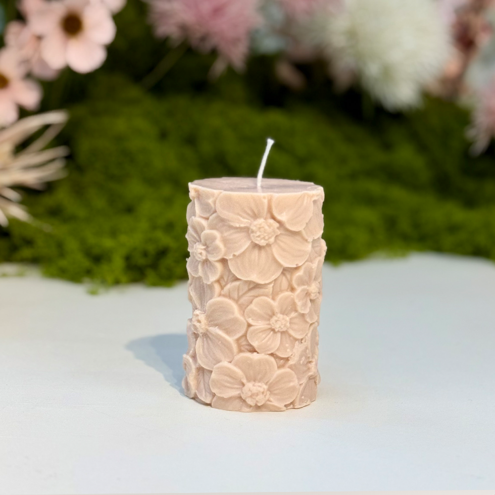 Long Flower Candle