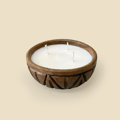 Bowl scented candle (3 wicks, 15 cm diameter)