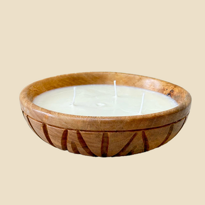 Bowl scented candle (3 wicks, 20 cm diameter)